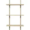 Image de Étagère chêne naturel et laiton noir T/N Sector - Ferm Living
