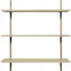 Image de Étagère chêne naturel et laiton noir T/W Sector - Ferm Living