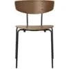 Image de Chaise empilable bois et métal Noyer Herman - Ferm Living