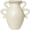 Image de Vase de table en grès crème 27,5 x 27 x 18 cm Verso - Ferm Living