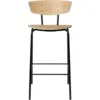 Image de Chaise de comptoir en chêne huilé blanc Herman - Ferm Living