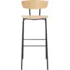Image de Chaise de bar en chène huilé blanc Herman - Ferm Living