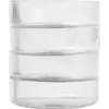 Image de Set de 4 Bols de service en verre transparent Ripple - Ferm Living