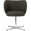 Image de Chaise pivotante en tissu noir 69 x 69 cm Rico - Ferm Living