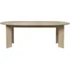 Image de Table à rallonge en hêtre beige 2 places Bevel - Ferm Living