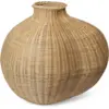 Image de Vase de sol organique en rotin tressé Bola - Ferm living