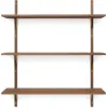 Image de Triple étagère en chêne foncé 87cm Sector - Ferm living