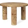 Image de Table basse ronde en peuplier 65cm Post - Ferm living