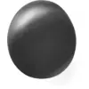 Image de Patère en laiton massif patiné noir 6cm Chanterelle - Ferm Living