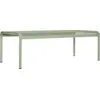 Image de Table basse de jardin vert pâle en acier électro-galvanisé 114x38cm Dapple - Ferm Living