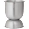 Image de Pot de fleur reversible en aluminium 21x30cm Hourglass pot - Ferm Living