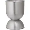 Image de Pot de fleur reversible en aluminium 30xc42,5cm Hourglass pot - Ferm Living