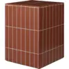 Image de Table d'appoint en béton renforcé de fibre de verre terracotta 32x42cm Pillar - Ferm Living