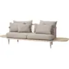 Image de Canapé 2 places avec plateaux beige SC3 Fly - &tradition