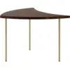 Image de Table basse en noyer et pieds laiton Pinwheel HM7- &tradition