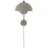 Image de Applique murale avec prise gris Flowerpot VP8 - &tradition