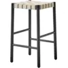 Image de Tabouret de bar beige et piètement noir Betty TK7 - &tradition