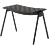 Image de Repose-pieds de jardin en acier et sangles en polyester noir Ville AV46 - &tradition