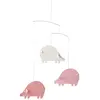 Image de Décoration suspendue « Trio de porcelets » en papier, 3 pièces
