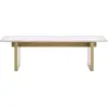 Image de Table basse en chêne et marbre blanc Solid blanc - Normann Copenhagen