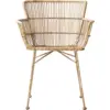 Image de Chaise avec accoudoirs en rotin naturel Coon - House Doctor