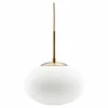 Image de House Doctor laiton lampe opale avec bouchon en verre blanc