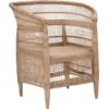 Image de Fauteuil avec accoudoirs en bois d'eucalyptus Rika - House Doctor