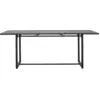 Image de Table rectangulaire en fer noir 200x90 cm Helo - House Doctor