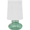 Image de Lampe à poser ronde en verre vert avec abat-jour 55 cm Ribe - House Doctor