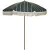 Image de Parasol en bois de hêtre et tissu vert 190x230cm Hdblock - House Doctor