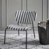 Image de Chaise Longue Hdlonga Noir/Blanc Cassé - House Doctor
