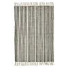 Image de Nordal Tapis à rayures - blanc cassé / noir