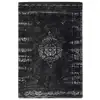 Image de Nordal Grand tapis tissé - gris foncé / noir 160x240