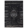 Image de Nordal Grand tapis tissé - gris foncé / noir 200x290
