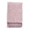 Image de Nordal Plaid en velours à franges - violet clair