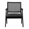 Image de Nordal Chaise en osier - noir / gris