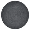 Image de Nordal Tapis rond en jute - noir