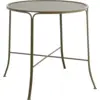 Image de Table de jardin ronde en fer vert 75x74cm Aras - Nordal