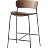 Image de Chaise de bar en noyer AV7 Pavilion - &tradition