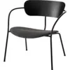 Image de Fauteuil en chêne noir et tissu gris foncé AV6 Pavilion - &tradition