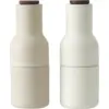 Image de Moulin à sel et moulin à poivre sable et blanc Céramique Bottle Grinder - Audo