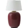 Image de Lampe sans fil en céramique rouge ruby 18 x 36 cm Torso - Audo