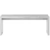 Image de Table basse en marbre carrara 100 x 38 cm Plinth Bridge - Audo