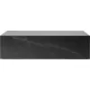 Image de Table basse rectangulaire en marbre noir 100 x 60 cm Plinth Low - Audo