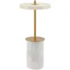 Image de Lampe de table en marbre blanc 12x25,5cm Asteria move mini - Umage