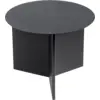 Image de Table basse ronde en acier noire Slit - HAY
