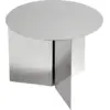 Image de Table basse ronde en acier effet mirroir Slit - HAY