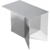 Image de Table basse oblong en acier effet miroir Slit - HAY