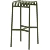 Image de Tabouret de bar en métal olive Palissade - HAY