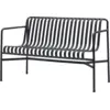 Image de Banc de jardin avec accoudoirs en métal anthracite Palissade - HAY